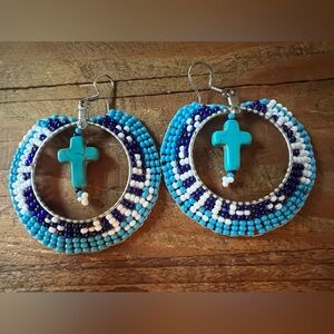 Native Artisan Made Seed Bead Earrings